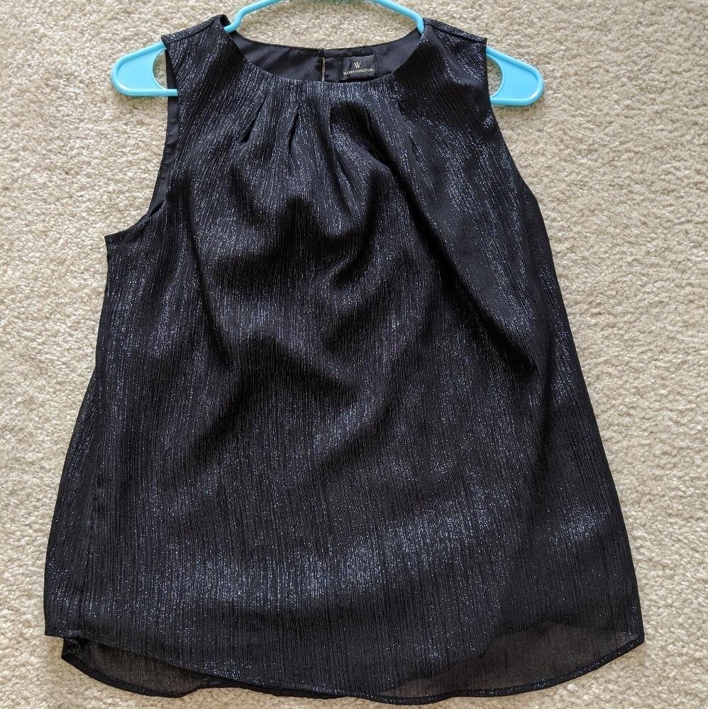 Worthington Black sparkle tank top
